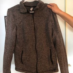 Fleece athletic sweater